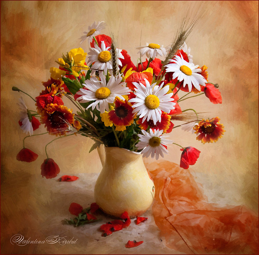 посмішка літа - цветы, ромашки, букеты - оригинал