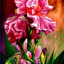 Схема вышивки «Ирисы»