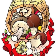 Схема вышивки «Грибочки»