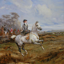 Схема вышивки «охота»