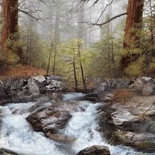 Схема вышивки «пейзаж»