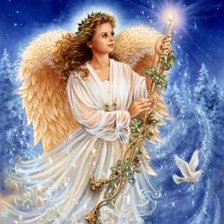 Схема вышивки «ангел»