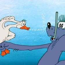 Схема вышивки ««ну погоди»»