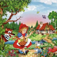 Схема вышивки «красная шапочка»