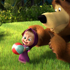 Схема вышивки «маша и медведь»