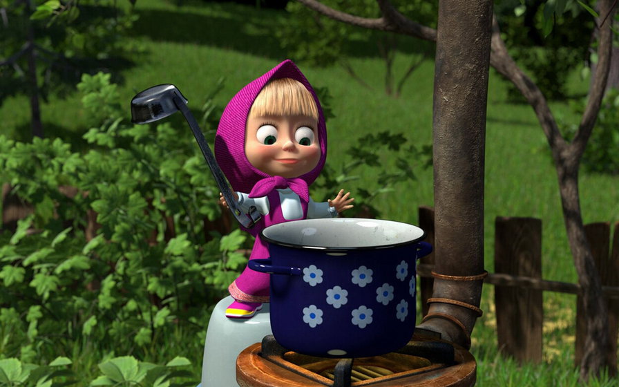 маша и медведь - оригинал