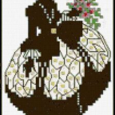 Схема вышивки «моно»