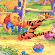 Схема вышивки «винни-пух»