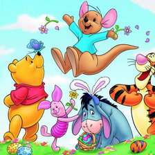 Схема вышивки «винни-пух»
