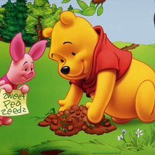 Схема вышивки «винни-пух»