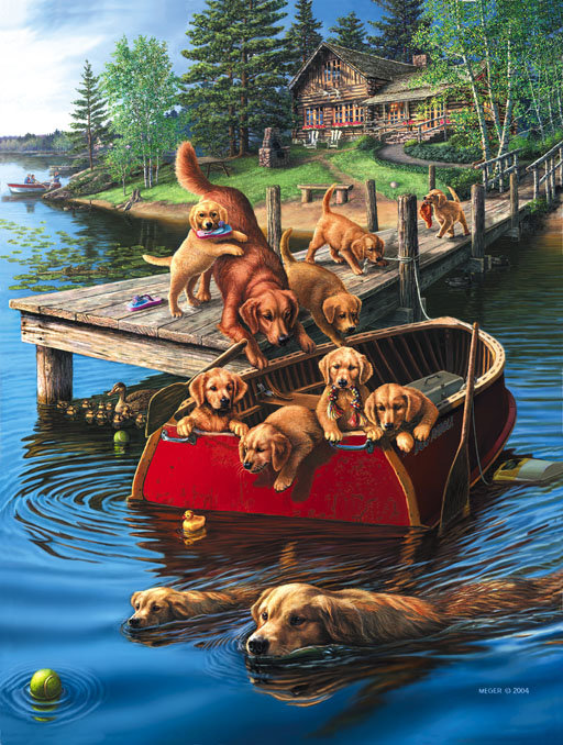 №33222 - пейзаж, животные - оригинал