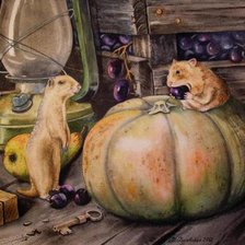 Схема вышивки «Хома и суслик»