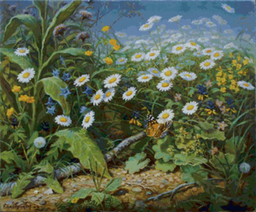 №33402 - цветы, пейзаж - предпросмотр