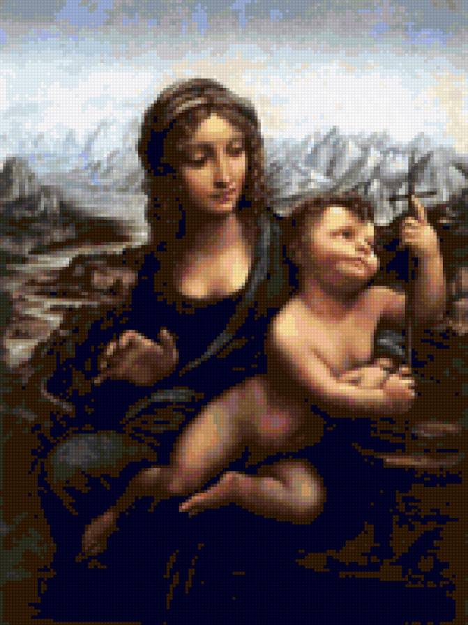 №33528 - святые, икона., портрет, девушка, мадонна, люди, женщина - предпросмотр