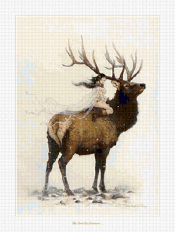 олень - олень, животные - предпросмотр