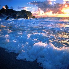 Схема вышивки «море»