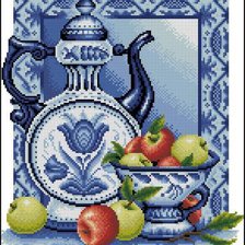 Схема вышивки «гжель»