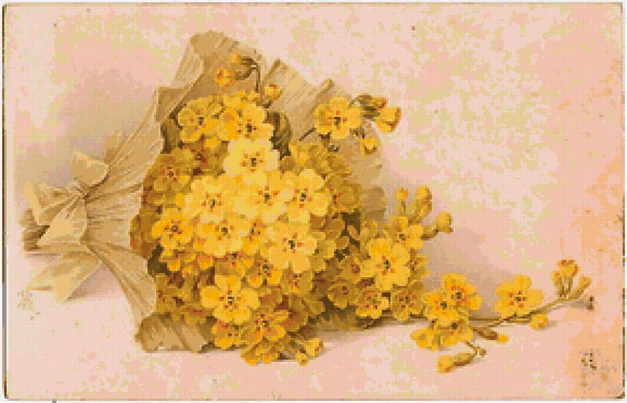 В жёлтых тонах - цветы - предпросмотр