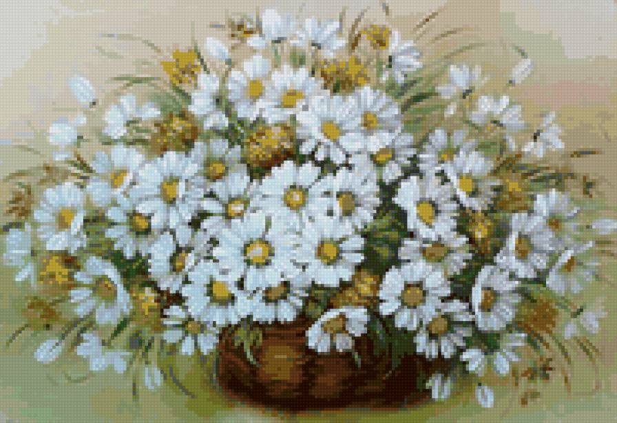 любит-не любит :) - ромашки, букеты, цветы - предпросмотр