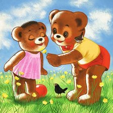 Схема вышивки «мишки»