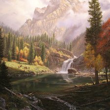 Схема вышивки «Пейзаж»