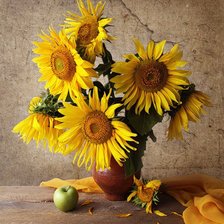 Схема вышивки «подсолнухи»