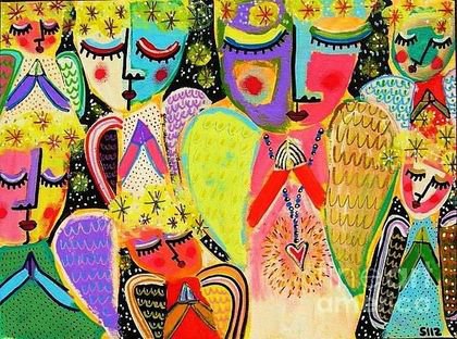 Ангелочки - абстракция - оригинал