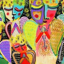 Схема вышивки «Ангелочки»