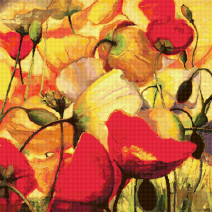 №35415 - цветы, маки - предпросмотр