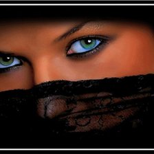 Схема вышивки «Глаза»