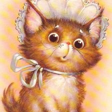 Схема вышивки «Котёнок»