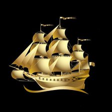 Схема вышивки «Корабль»