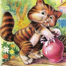 Схема вышивки «коты»