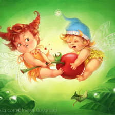 Схема вышивки «вишенка»