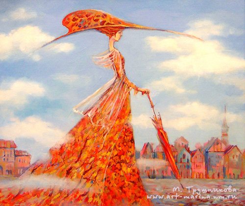 осень - осень, девушка - оригинал