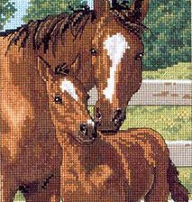 Схема вышивки «лошади»