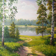 Схема вышивки «Пейзаж»