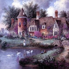 Схема вышивки «Серия "Пейзажи"»