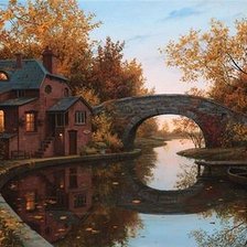 Схема вышивки «Серия "Пейзаж. Осень"»