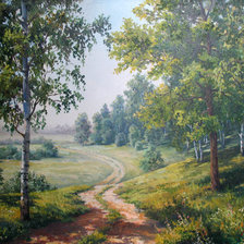 Схема вышивки «Пейзаж»