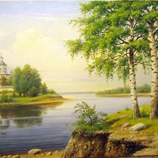 Схема вышивки «Пейзаж»