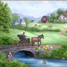 Схема вышивки «Серия "Пейзажи"»