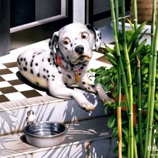 Схема вышивки «собака»