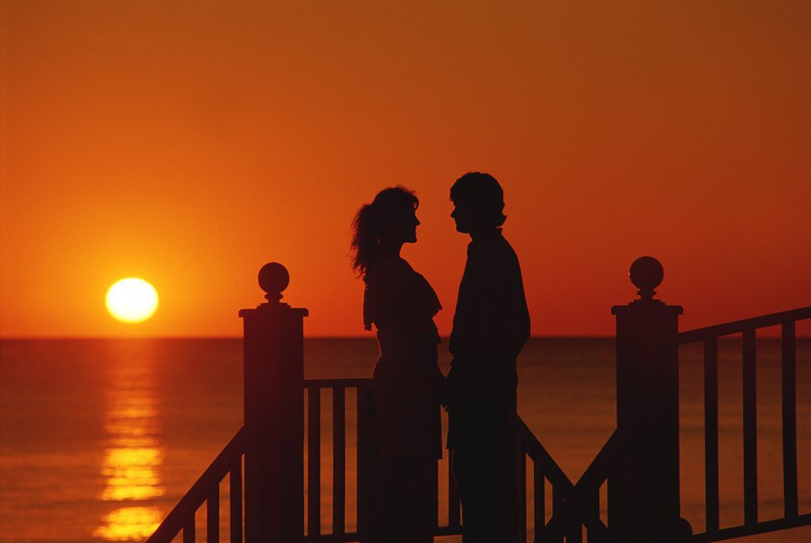 №36604 - закат, пара - оригинал