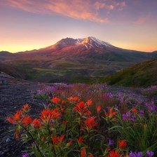 Схема вышивки «Горный пейзаж»