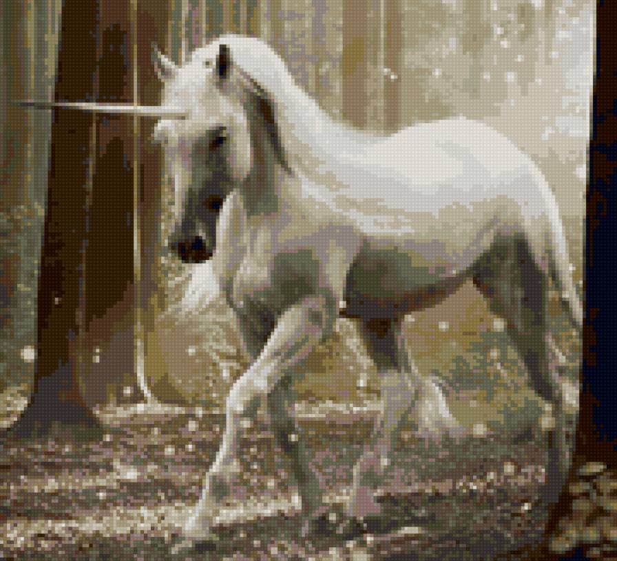 Единорог - единорог, фэнтези - предпросмотр