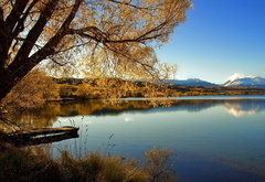 осенний пейзаж - природа, река, осень, пейзаж - оригинал