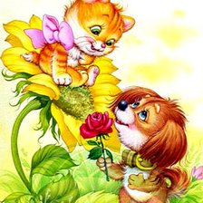 Схема вышивки «веселые картинки»