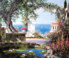 Схема вышивки «пейзаж»