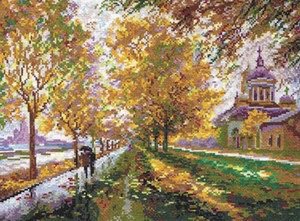 осень в городе - природа, пейзаж, городской пейзаж, осень - оригинал